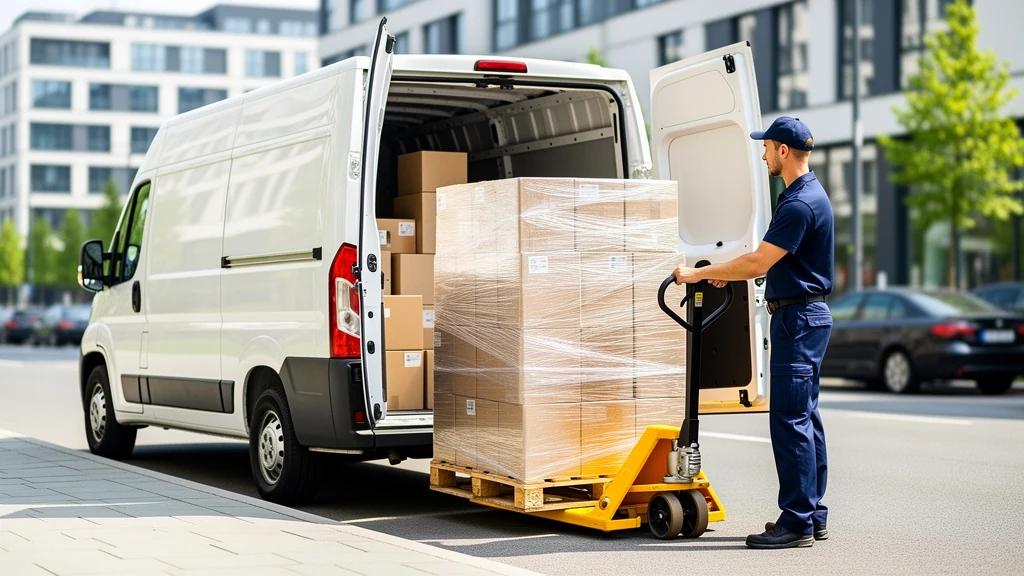 Kurier transportu paletowego — Łapy